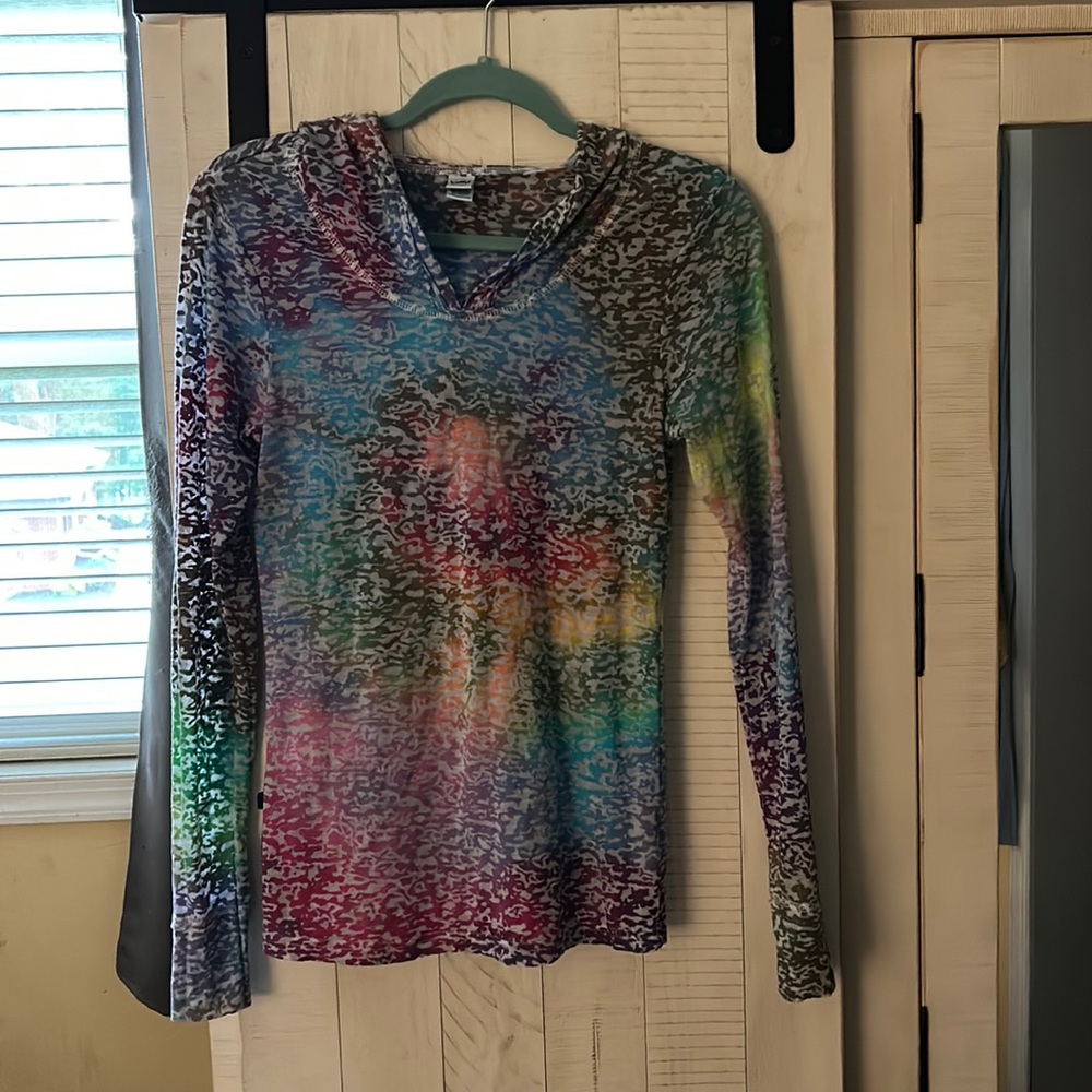 Long sleeve tie-dye shirt